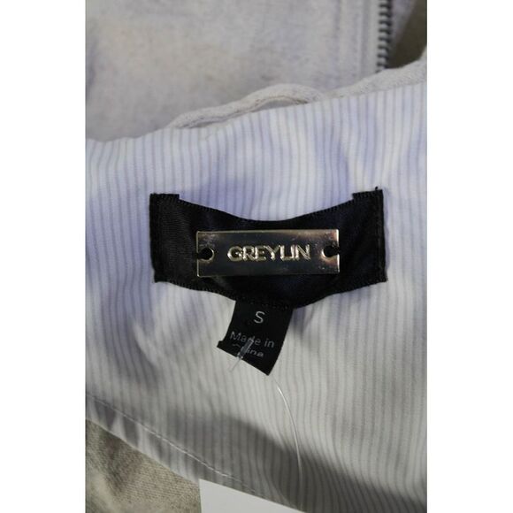 Greylin Anthropologie Womens Long Sleeve Full Zip Crop Biker Jacket Tan Size S - Picture 6 of 6